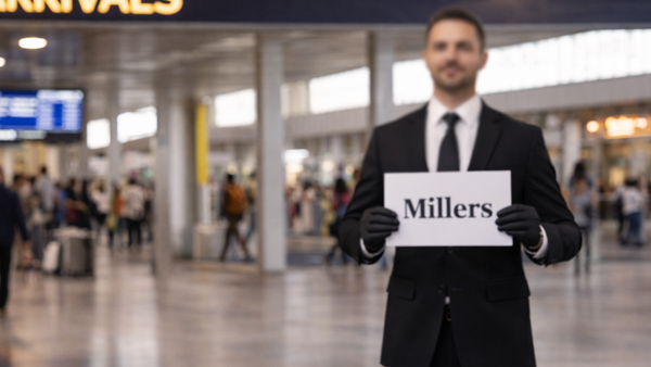 Black SUV chauffeur service for airport transfers in Los Angeles